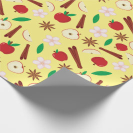 Papel De Regalo Canela de otoño, Apple, Flor, Star Anise Seamless