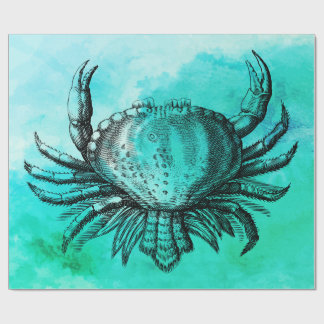 Papel De Regalo Cangrejo (vida marina) (bajo el agua) Ilustracion