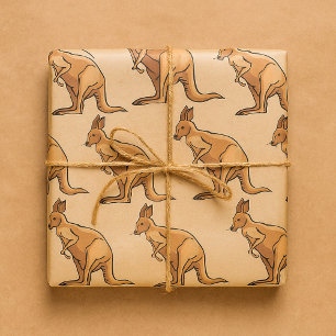 Papel De Regalo Canguro