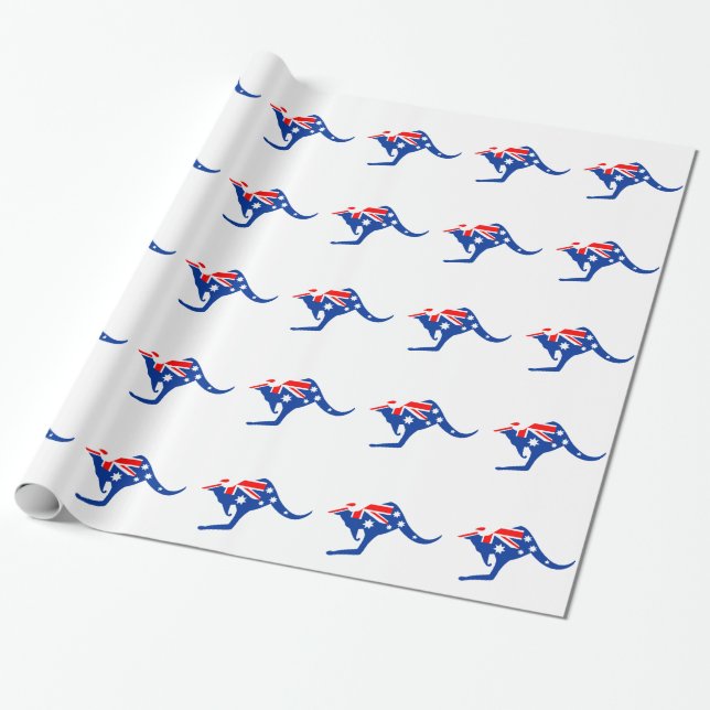 Papel De Regalo Canguro australiano (Desenrollado)