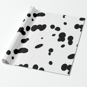 Papel De Regalo Canina dálmata de perro negro