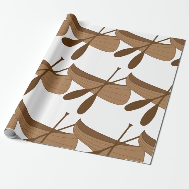 Papel De Regalo Canoa y pádel (Desenrollado)