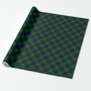 Papel De Regalo Cañón armenio tartan azul