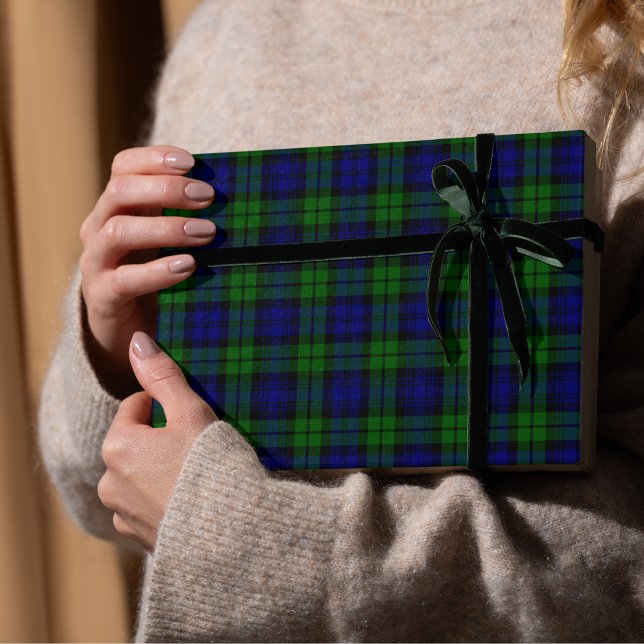 Papel De Regalo Cañón Campbell (Blackwatch tartan Campbell clan Wrapping Paper)