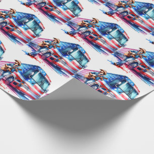 Papel De Regalo Cantante colorido con guitarra y Personalizado de 