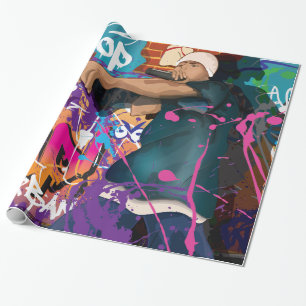 Papel De Regalo Cantante de Hip Hop
