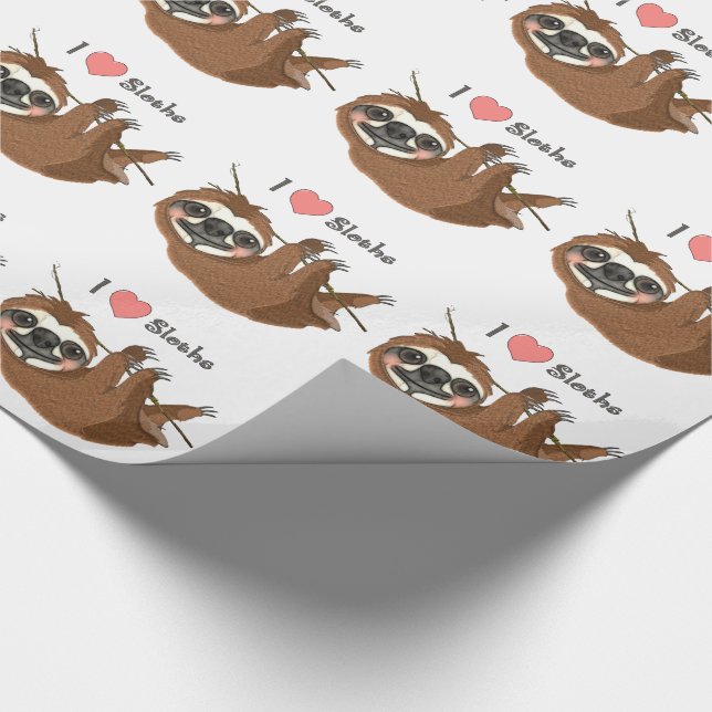 Papel De Regalo Cánticos de corazón Animales bebés (Esquina)