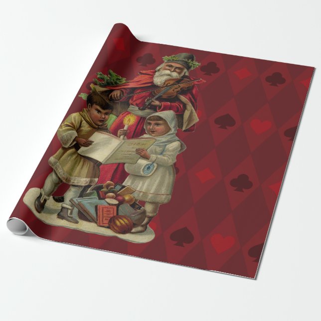 Papel De Regalo Canto musical de los Navidades de Santa Elena (Desenrollado)