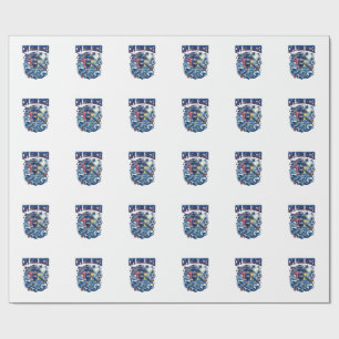 Papel De Regalo Cape Verde Fútbol Esqueleto Delantero Naciones Pre