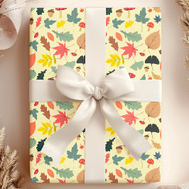 Papel De Regalo Capricho del Bosque Otoñal
