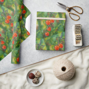 Papel De Regalo Caquis en la Niebla de Octubre por Alfred Fox