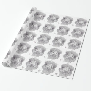 Papel De Regalo Cara de la avestruz