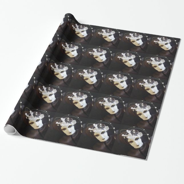 Papel De Regalo Cara de muñeca espeluznante (Desenrollado)