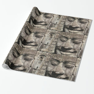 Papel De Regalo Cara de piedra jemer... Templo de Bayon, Camboya