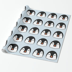 Papel De Regalo Cara de pingüino