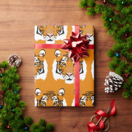 Papel De Regalo Cara de tigre
