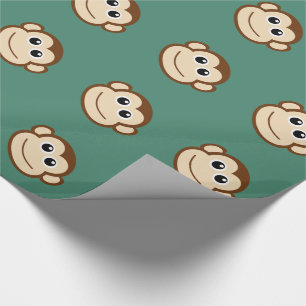 Papel De Regalo Cara linda del mono del bebé