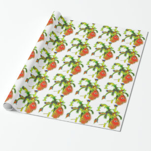 Papel De Regalo Cara tribal de máscara de pintura divertida