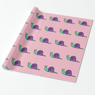 Papel De Regalo Caracol Chica