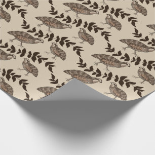 Papel De Regalo Caracol clásico en beige