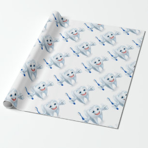 Papel De Regalo Carácter de la mascota del diente