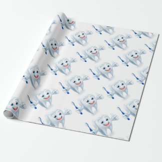 Papel De Regalo Carácter de la mascota del diente