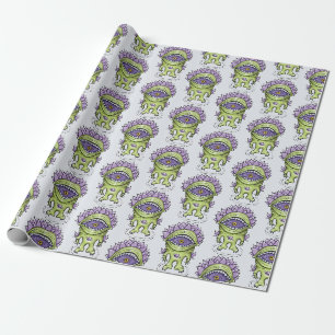 Papel De Regalo Carácter de planta alienígena - Creatura de astron