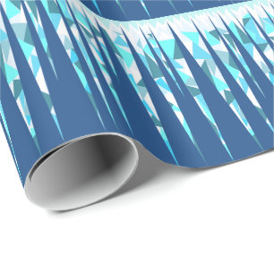 Papel De Regalo Carámbanos abstractos de encargo