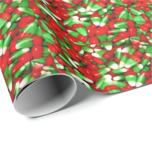 Papel De Regalo Caramelo de Navidad en forma de grano de maíz