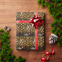 Caramelo de Navidad enganchado en una copa de Mart