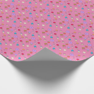 Papel De Regalo Caramelo, dulces y torta