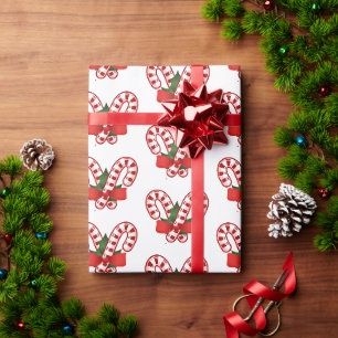 Papel De Regalo Caramelos de Navidad