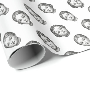 Papel De Regalo Caras de Muñecas