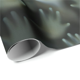 Papel De Regalo Caras góticas frecuentadas chillón de las manos 