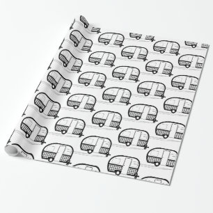 Papel De Regalo Caravana de remolques de viaje clásica Thunder_Co