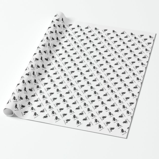 Papel De Regalo Carbón de Boston Terrier 2 (Desenrollado)