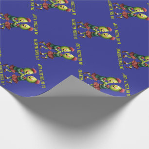 Papel De Regalo Cardos con cuadros haciendo una pequeña giga 
