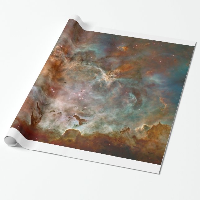 Papel De Regalo Carina Nebula Nubes Oscuras (Desenrollado)