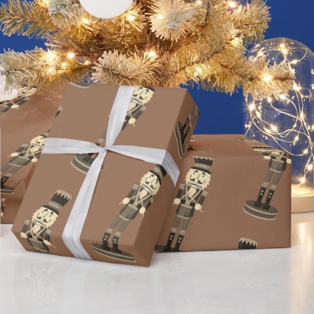 Papel De Regalo Carmel Brown Nutcracker Soldier  (Vacaciones)