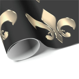 Papel De Regalo Carnaval de Mardi Gras Fleur de Lis