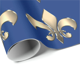Papel De Regalo Carnaval de Mardi Gras Fleur de Lis