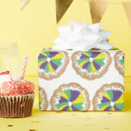 Papel De Regalo Carnaval del Rey Pastel de Nueva Orleans NOLA Mard