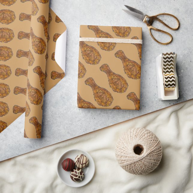 Papel De Regalo Carne de alimentos de almas de pasto de pollo frit (Artesanía)