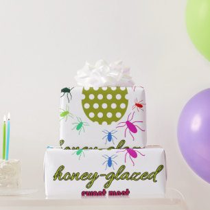 Papel De Regalo carne dulce glaseada con miel