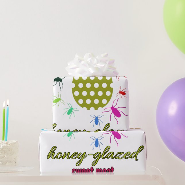 Papel De Regalo carne dulce glaseada con miel (Regalos de fiesta)