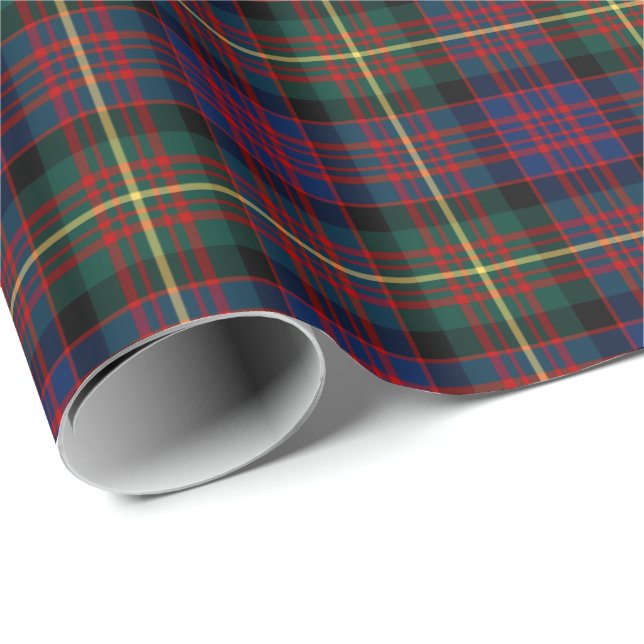 Papel De Regalo Carnegie Clan Tartan (Esquina del rollo)