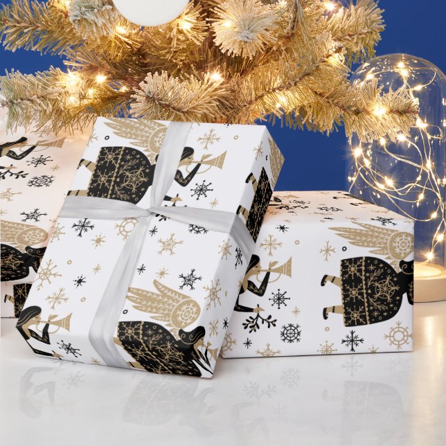 Papel De Regalo Carol Folkart Navidades de las estrellas del Ángel (Vacaciones)