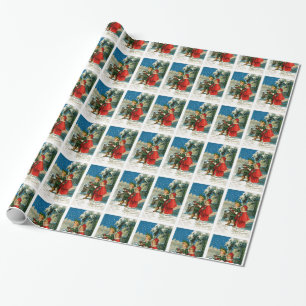 Papel De Regalo Carolers del navidad