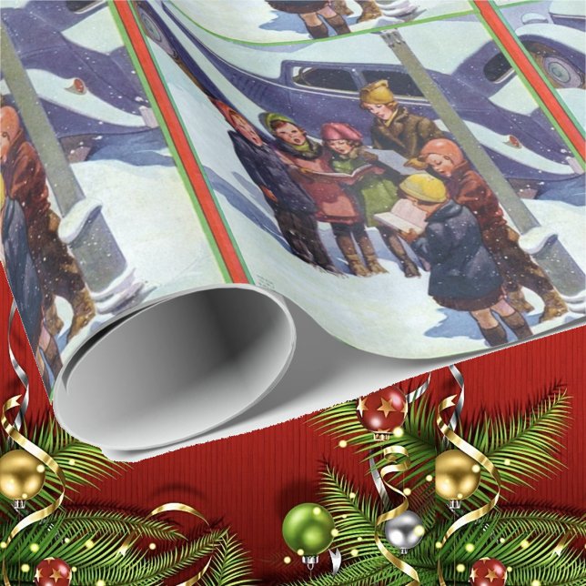 Papel De Regalo Caroling in the Snow (Subido por el creador)