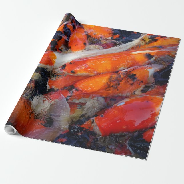 Papel De Regalo Carpa japonesa (Desenrollado)